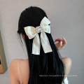 New Fabric Pearl Rhinestone Big Hair Barrettes Bow Knot Fashion Accessories Hairpin Korean Luxury Spring Clip